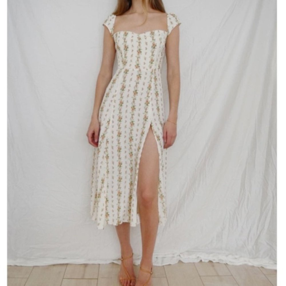 Reformation Levy Midi Dress - Poppyseed US4